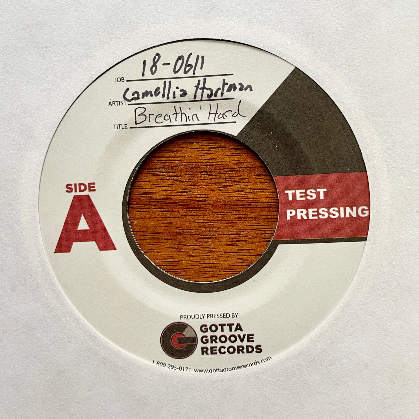 Camellia Hartman "Breathin' Hard (Over You)" [Vinyl Test Pressing]